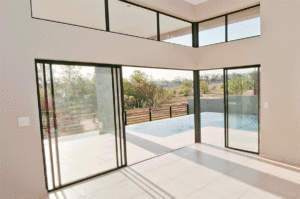 TMG Designs - Patio Sliding Door - Open and Closed TMG Designs - Patio Sliding Door - Open and Closed