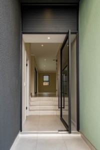 hinged door open